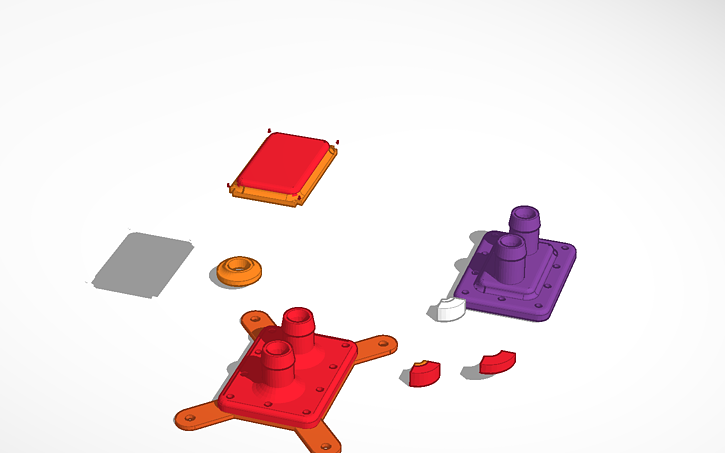 3D design CPU Waterblock 0.1 | Tinkercad
