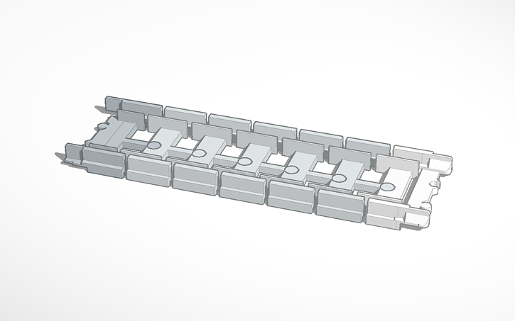 3D design lego train track modular - Tinkercad