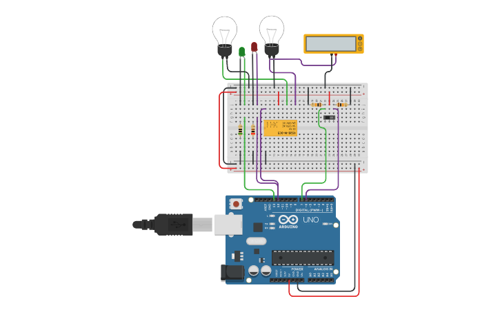 Circuit design Arduíno - Botão com LED/LÂMPADA | Tinkercad