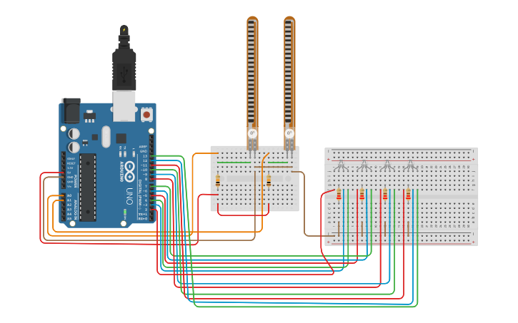 Circuit design Copy of bt_6. hafta flex sensör - Tinkercad