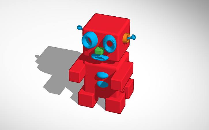 3d design a simple robot tinkercad