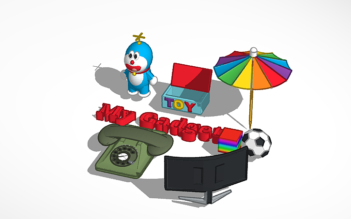 3D design Copy of DORAEMON - Tinkercad