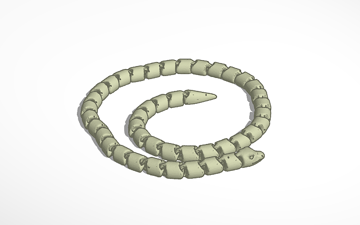 3D Design Articulated Snake Tinkercad 3D Design Articulated Snake Tinkercad