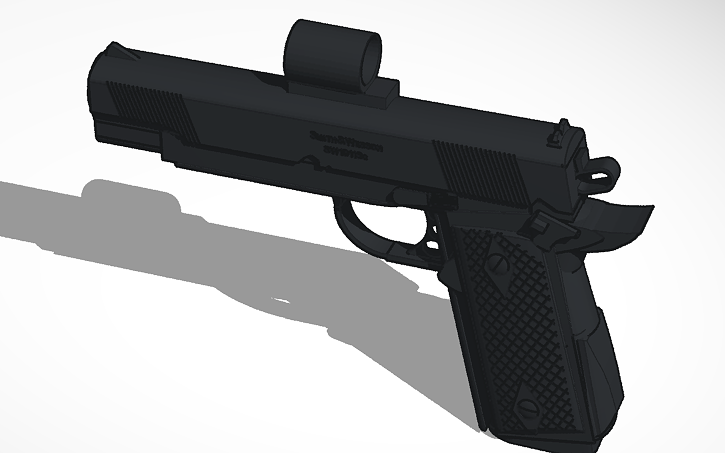 3D design gun - Tinkercad