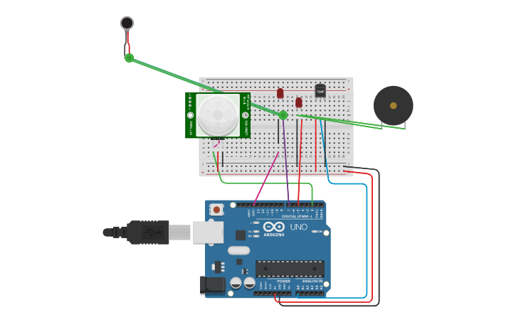Circuit design sensors - Tinkercad
