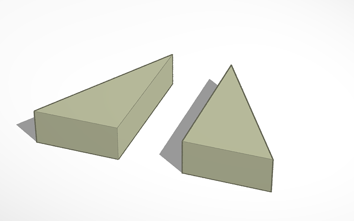 3D design triangle rectangle patterns - Tinkercad