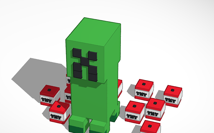 3D design Minecraft creeper | Tinkercad