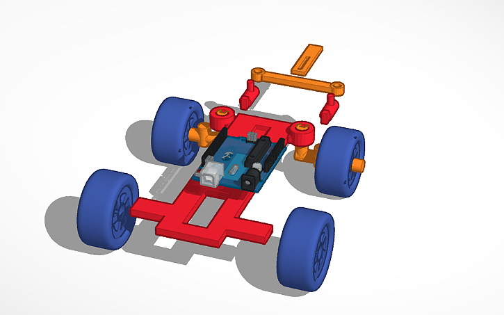 Car Frame Arduino 3D design Arduino Car Chassis Design - Tinkercad