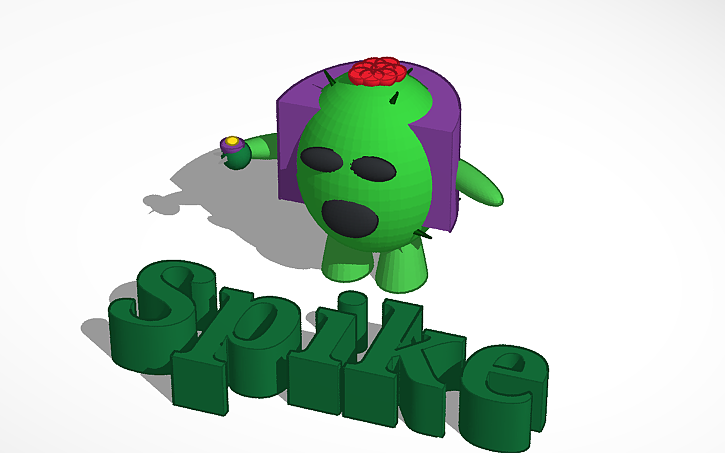 3d Design Spike Brawl Stars Tinkercad