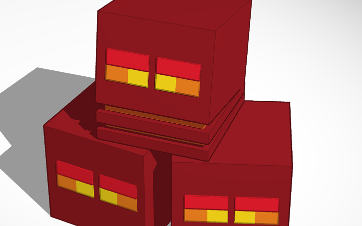 3D design Minecraft magma cube - Tinkercad