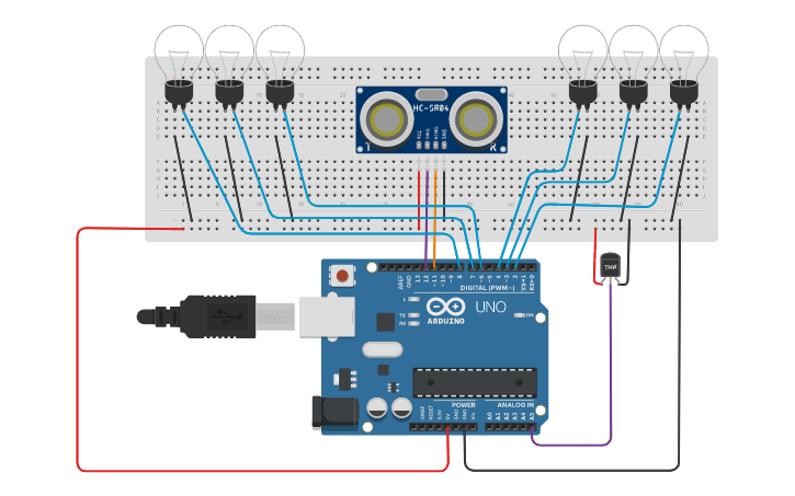 Circuit design Arduino duplo | Tinkercad