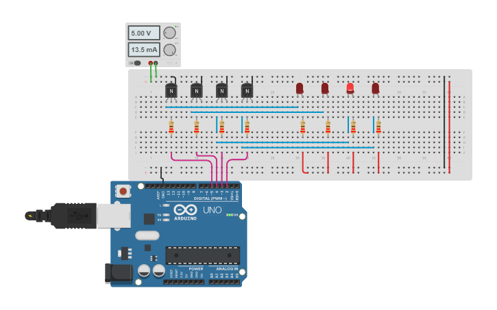 Python Tinker Stepper Circuit design Stepper standard | Tinkercad
