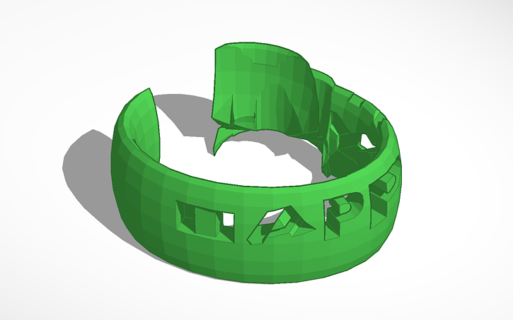 3D design bracelet - Tinkercad