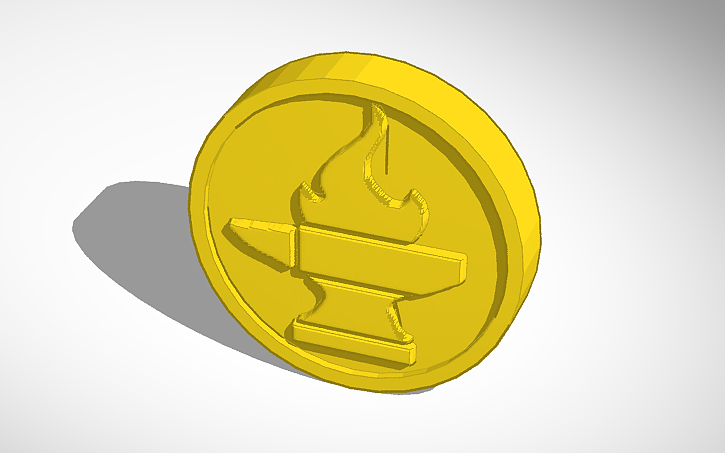 3D design coin 1 - Tinkercad