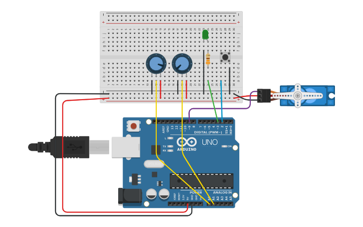 Circuit design MATLAB App Designer Arduino Side | Tinkercad