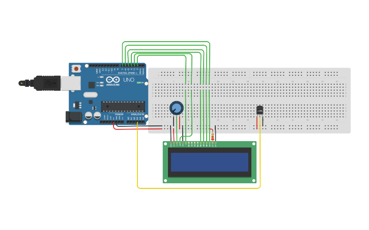 Circuit design Controle de Temperatura - Tinkercad