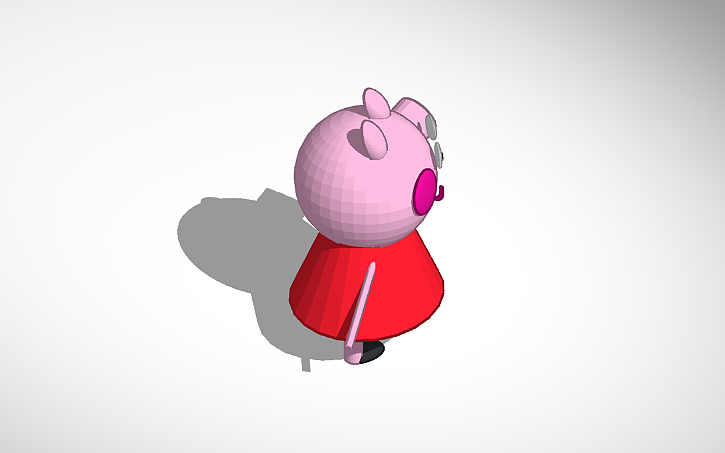 3D design peppa pig - Tinkercad