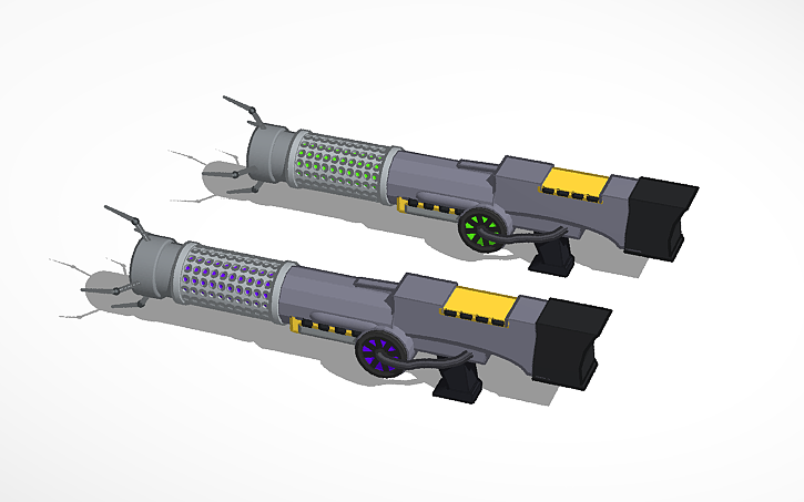 Accelerators Weapon Models 3D design TDS accelerator plasma rifle (Tower Defense Simulator ...