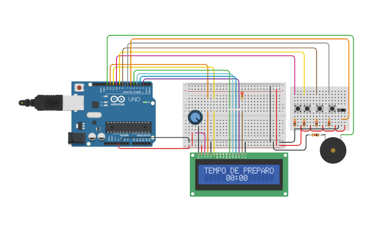 Circuit design Microondas - Tinkercad