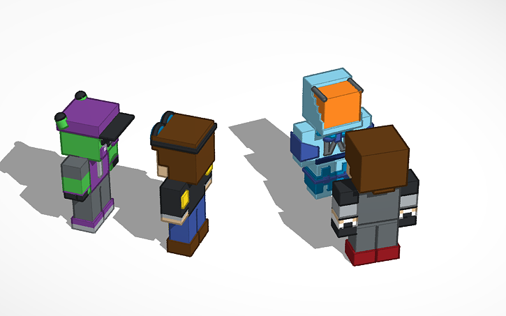 3D design Remake by Nia of Minecraft Youtubers by: pbandjuju - Tinkercad