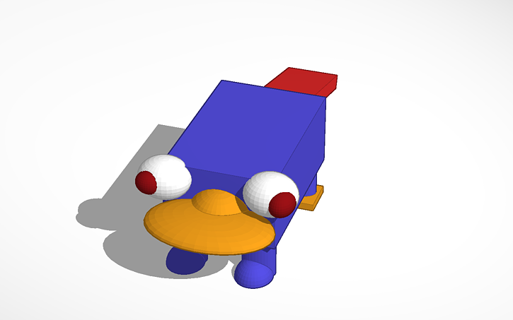 3d Design Perry The Platypus Tinkercad