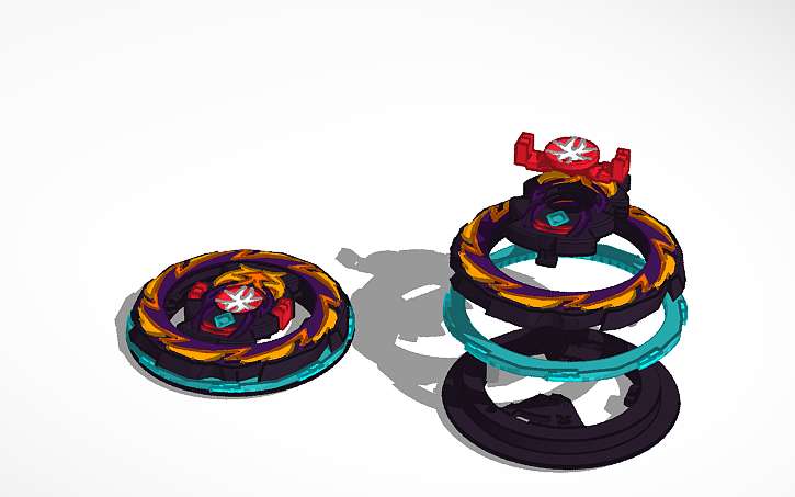 3D design Sparking Beyblade: Bizarre Bahamut - Tinkercad