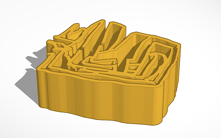 3D design maze | Tinkercad