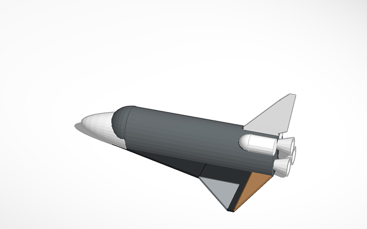 3D design Copy of Space Shuttle First Draft - Tinkercad