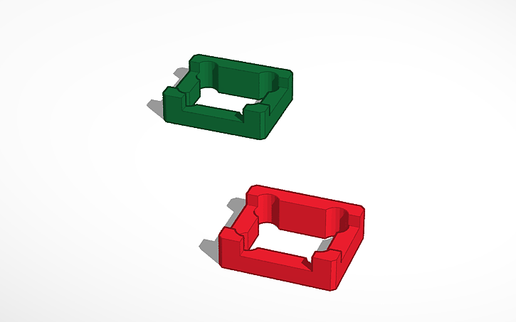 3D design button-guard - Tinkercad