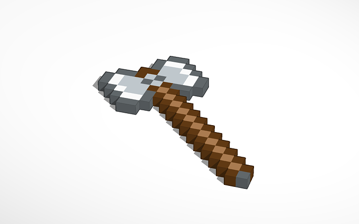 Minecraft Battle Axe Tinkercad