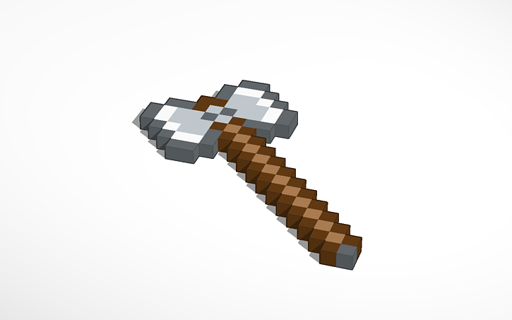 Minecraft Battle Axe Tinkercad Minecraft Battle Axe Tinkercad