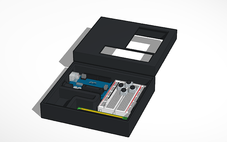 3D design remote control - Tinkercad