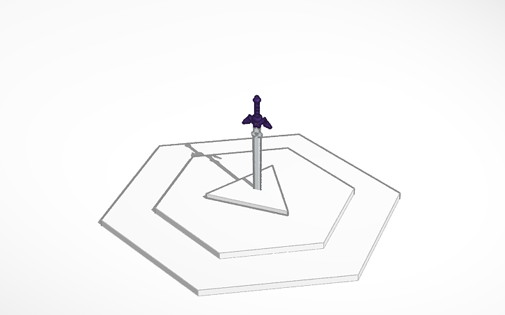 3D design BotW Master Sword And Pedestal | Tinkercad