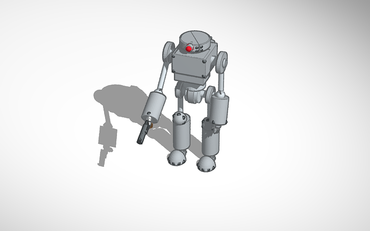3D design Dieselpunk Gunbot - Tinkercad