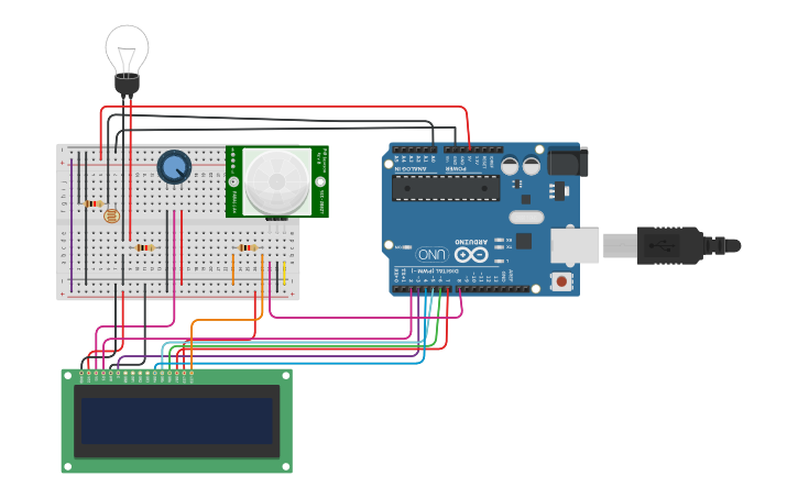 Circuit design Uas Instrumentasi 2 Muhammad Zulfahmi | Tinkercad