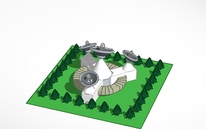 3D design наземная станция связи | Tinkercad