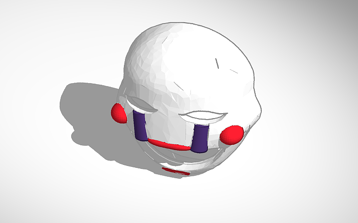 Puppet Mask Texture 3D design Puppet Mask - Tinkercad
