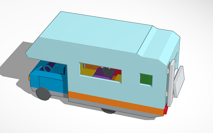 3D design RV Motorhome based on Ford Euramobil 1993 - Tinkercad