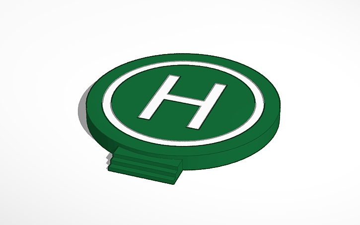 3D design #Helicopter landing pad - Tinkercad