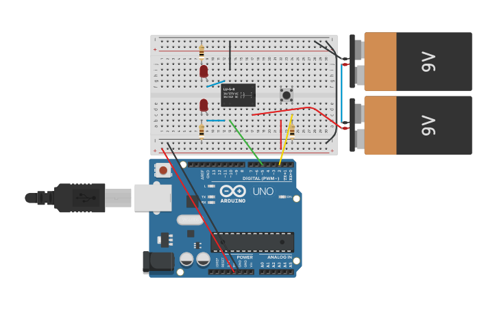 Circuit design relay - Tinkercad