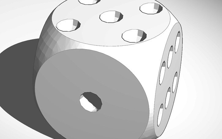 3D design trick dice - Tinkercad