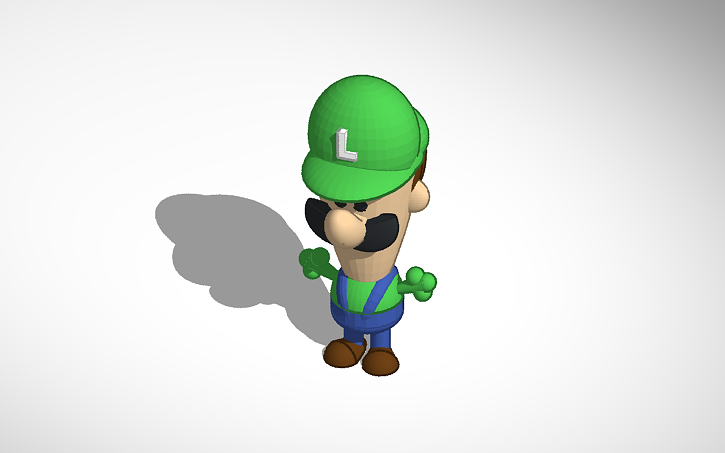 3D design Luigi - Tinkercad