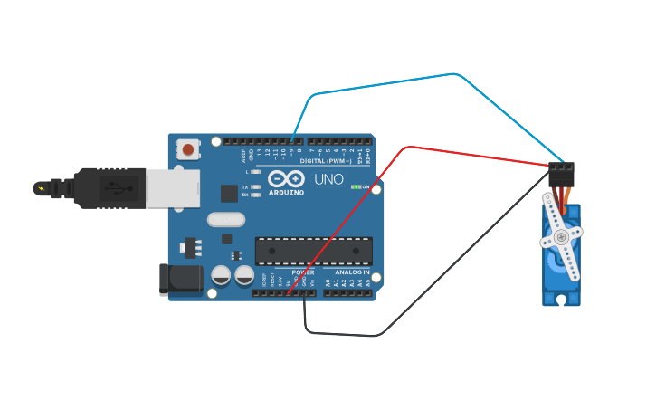 Circuit design 2024-03-08 高三忠 16 servo control - Tinkercad