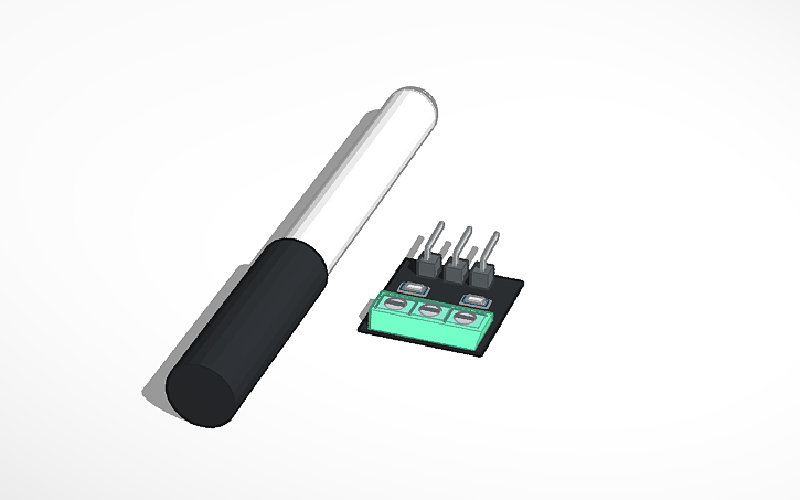 3D design Temperature Sensor - Tinkercad