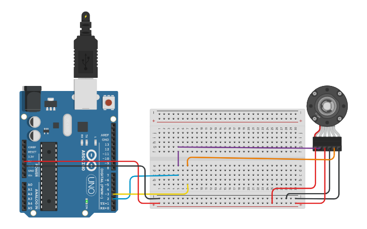 Circuit design Parte IV. Rotary Encoder - Tinkercad