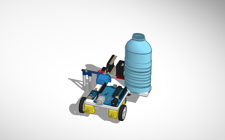 3D design Smart Irrigation System - Tinkercad