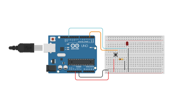 Circuit design Debounce arduino - Tinkercad