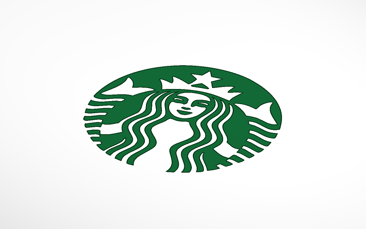 3d Design Starbucks Logo - Tinkercad