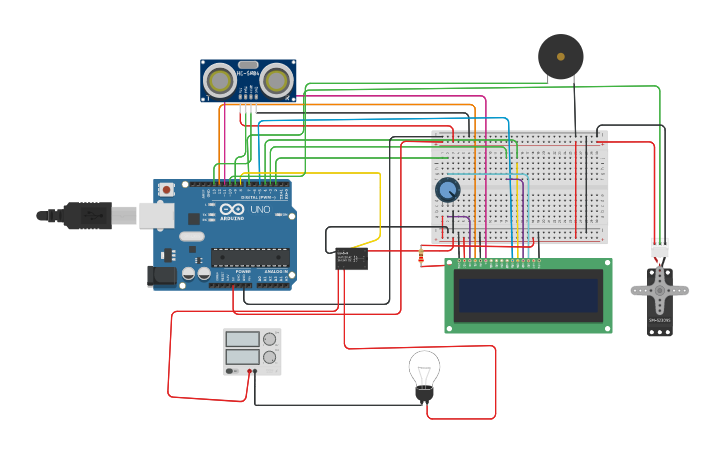 Circuit design Intuitive Santising Tunnel | Tinkercad