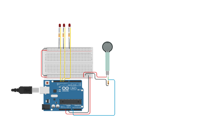 Circuit design Force Sensor Multiple If - Tinkercad